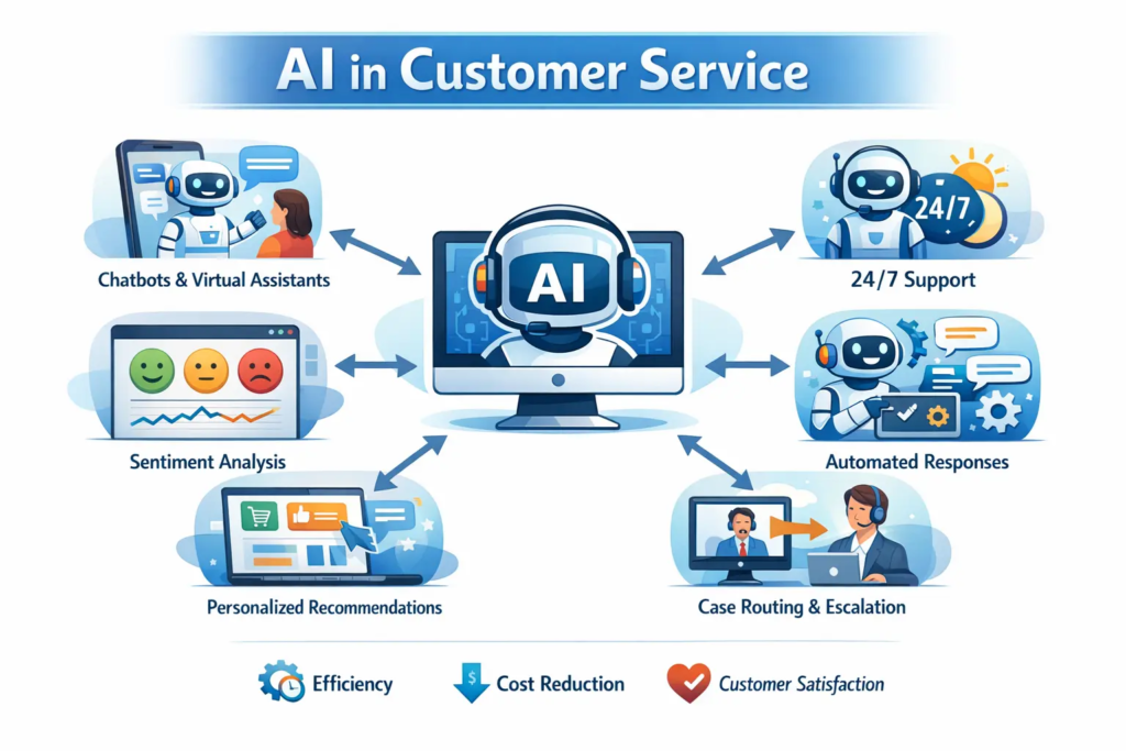 AI Chatbot for Customer Service: Benefits, Features, and Examples