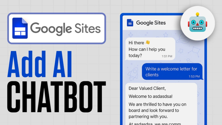 Google Sites Chatbot: How to Add AI Assistants to Websites