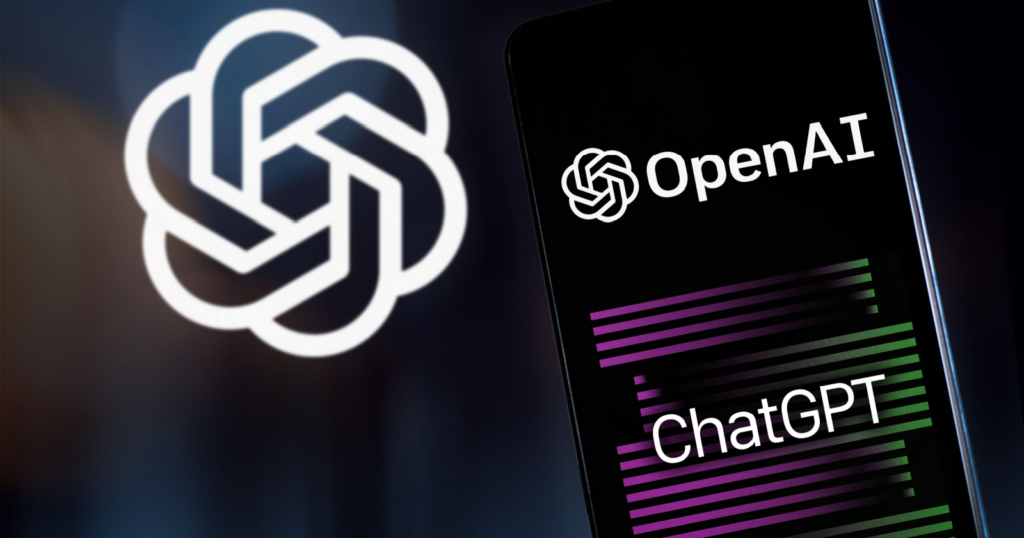 OpenAI and ChatGPT logos